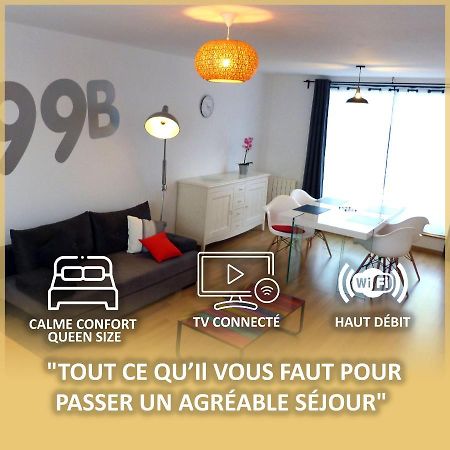 Le 99B Modern Apartment Queen Size Bed Connected Tv Hallennes-lez-Haubourdin ภายนอก รูปภาพ
