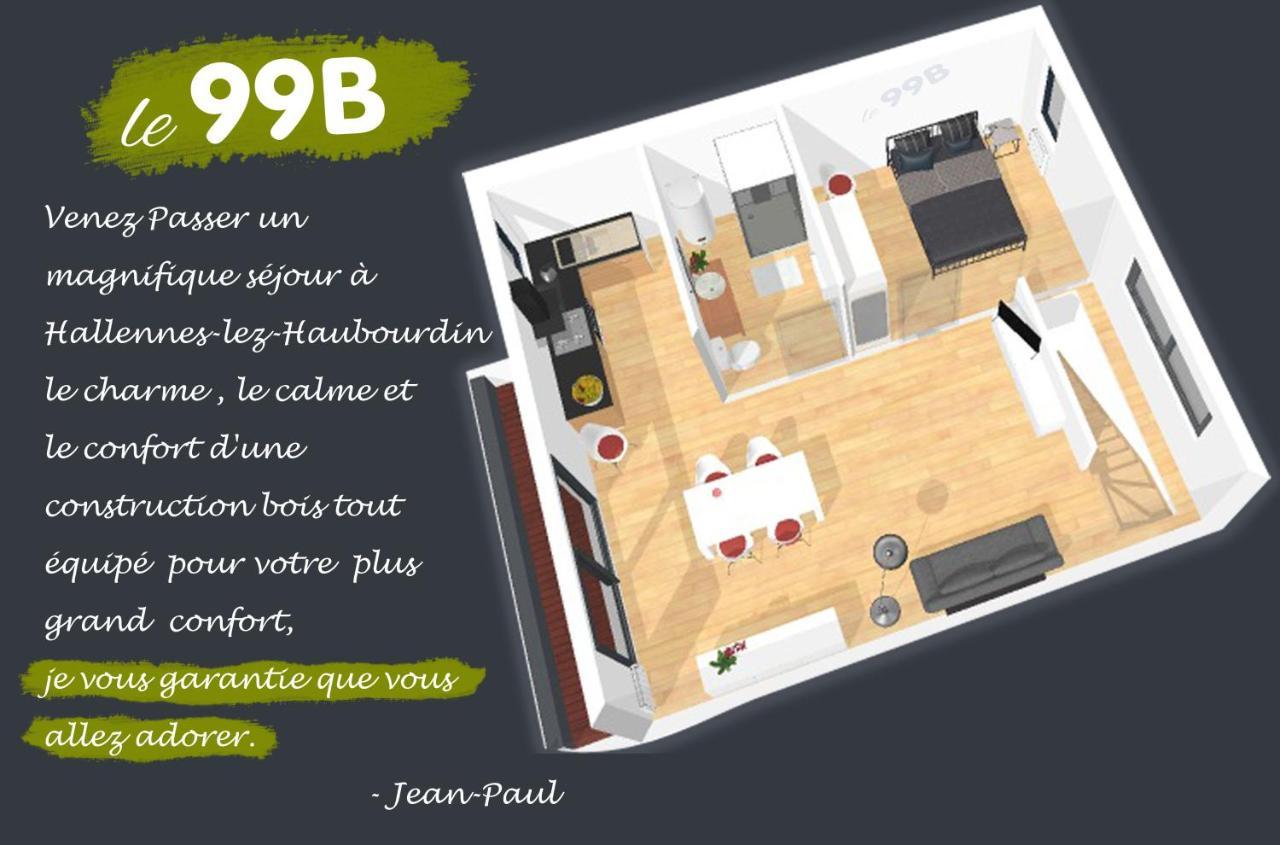 Le 99B Modern Apartment Queen Size Bed Connected Tv Hallennes-lez-Haubourdin ภายนอก รูปภาพ